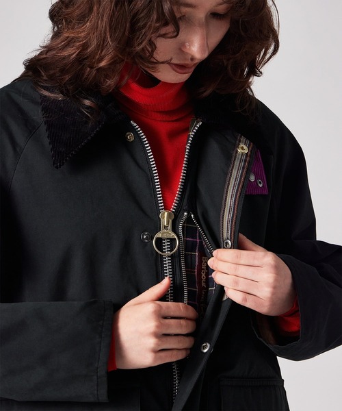 Paul Smith(ポールスミス)の「ウィメンズ "Paul Smith Loves Barbour" Bedale ピーチスキンジャケット / 265706 MCA1218(その他アウター・レディース・ブラック/ブラウン・XX-SMALL/X-SMALL)」の21枚目の写真