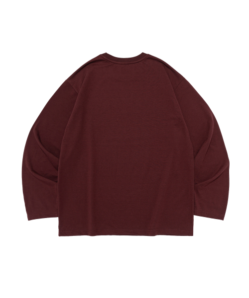 CARGOBROS FOR WOMAN(カーゴブロスフォーウィメン)の「ヴィンテージクラックロゴロングスリーブTシャツ(ワイン)(Tシャツ/カットソー・レディース・その他・SMALL/MEDIUM/LARGE/X-LARGE)」の2枚目の写真