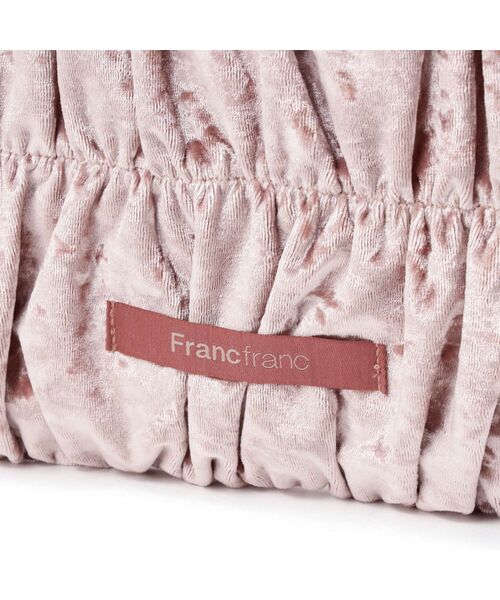 Francfranc(フランフラン)の「ロゴトート ギャザーベロア S ライトピンク トートバッグ サブバッグ A4 通勤 通学(トートバッグ・レディース・ライトピンク・FREE)」の4枚目の写真