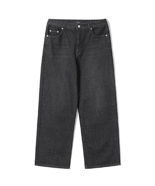 ADHOC(アドホック)の「メンズ セミワイドフィット デニムパンツ (ブラック) (HC8DP06)(デニムパンツ・メンズ・その他・71/76/81/86)」の1枚目の写真