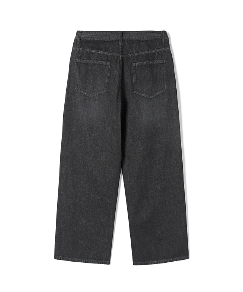 ADHOC(アドホック)の「メンズ セミワイドフィット デニムパンツ (ブラック) (HC8DP06)(デニムパンツ・メンズ・その他・71/76/81/86)」の2枚目の写真