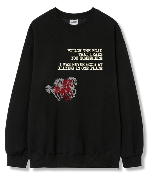 TI.GLAKE(ティーグレイク)の「ワンプレイス オーバーサイズ 裏毛スウェットTシャツ 6カラー(スウェット・レディース・ブラック/ネイビー/ブラウン/グレー/クリーム/チャコール・LARGE/X-LARGE/XX-LARGE)」の1枚目の写真