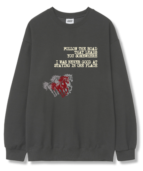 TI.GLAKE(ティーグレイク)の「ワンプレイス オーバーサイズ 裏毛スウェットTシャツ 6カラー(スウェット・レディース・ブラック/ネイビー/ブラウン/グレー/クリーム/チャコール・LARGE/X-LARGE/XX-LARGE)」の9枚目の写真