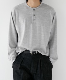 CITY TOKYO（シティトウキョウ）の「【CITY TOKYO/シティートーキョー】Super120s ヘンリーネック（Tシャツ/カットソー）」