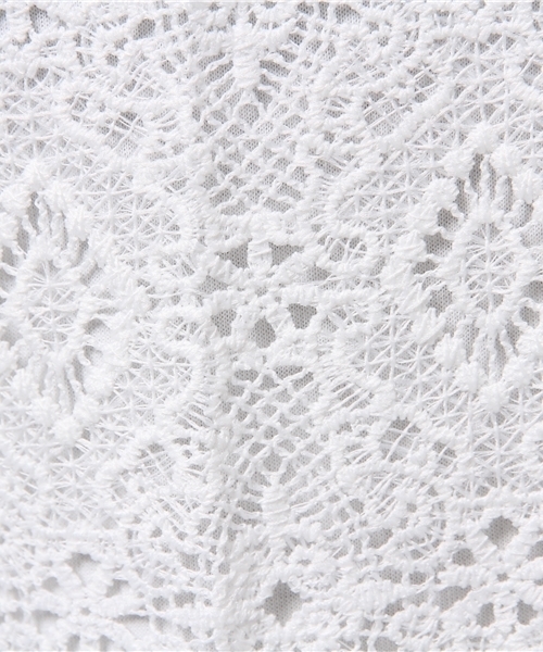 LBC（エルビーシー）の「コットン×レースノースリtee（タンクトップ・レディース・オフホワイト/オリーブ・LARGE/MEDIUM）」の6枚目の写真