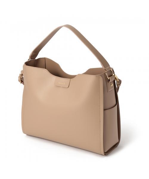 Afternoon Tea（アフタヌーンティー）の「EK71 フェイクレザーショルダーバッグ（ショルダーバッグ・レディース・キャメル/ピンク/ネイビー・ONE SIZE）」の3枚目の写真