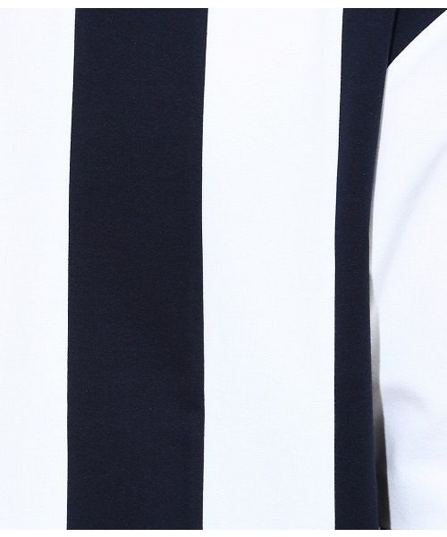 ADAM ET ROPE'（アダムエロペ）の「ポンチラインTシャツ（Tシャツ/カットソー・メンズ・ホワイト/ネイビー/オレンジ・L/M）」の11枚目の写真