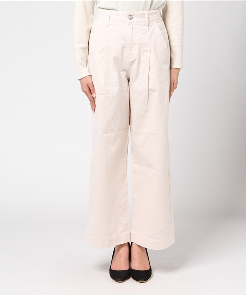 DOUBLE NAME（ダブルネーム）の「ピケワイドパンツ（その他パンツ・レディース・オフホワイト/カーキ/ベージュ/ネイビー・FREE）」の7枚目の写真