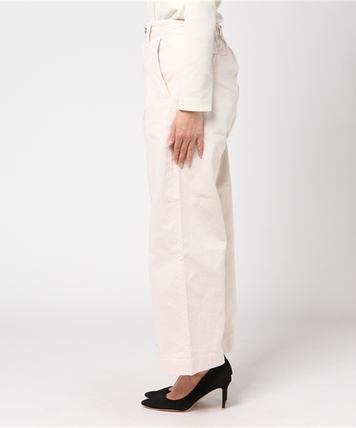 DOUBLE NAME（ダブルネーム）の「ピケワイドパンツ（その他パンツ・レディース・オフホワイト/カーキ/ベージュ/ネイビー・FREE）」の8枚目の写真