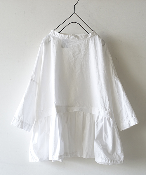 ichi(イチ)の「i c h i コットンタイプライター ブラウス(シャツ/ブラウス・レディース・グリーン/ホワイト/ネイビー・ONE SIZE)」の7枚目の写真