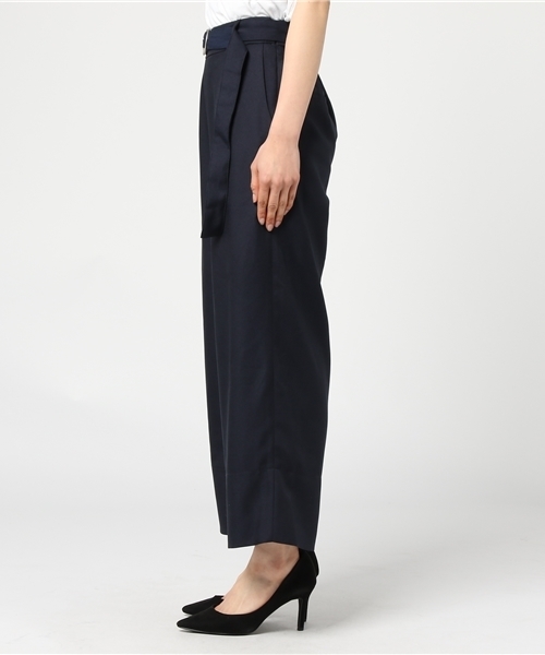 Cheek(チーク)の「ベルテッドワイドパンツ(その他パンツ・レディース・キナリ/ネイビー/イエロー・MEDIUM)」の5枚目の写真