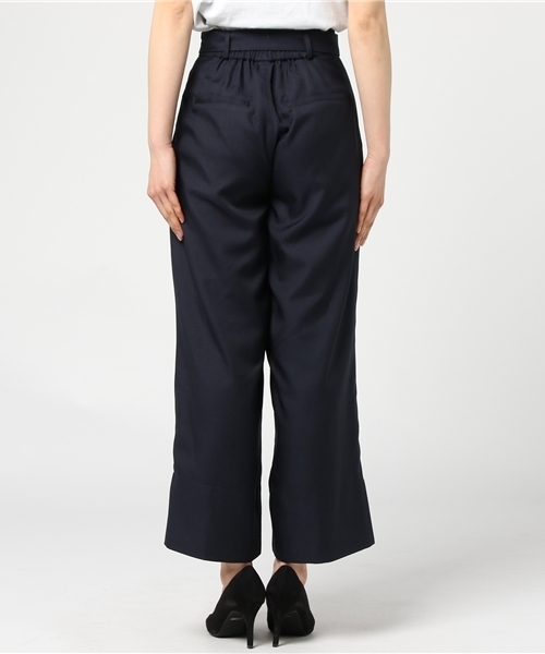 Cheek(チーク)の「ベルテッドワイドパンツ(その他パンツ・レディース・キナリ/ネイビー/イエロー・MEDIUM)」の6枚目の写真