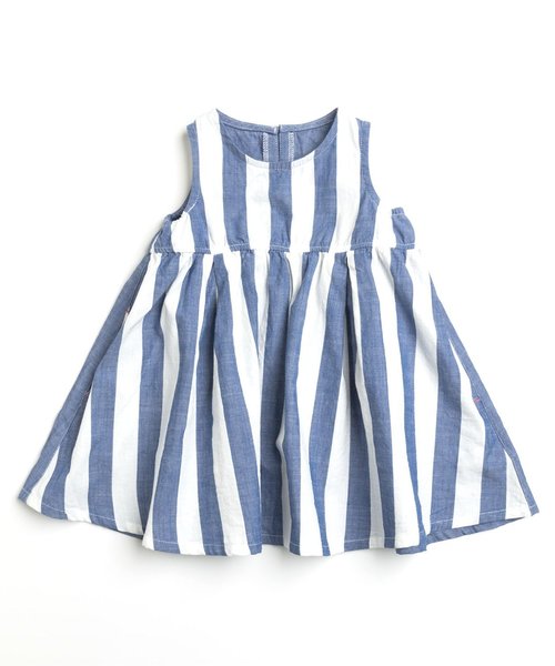 F.O.KIDS（エフオーキッズ）の「前後切り替えワンピース（ワンピース・キッズ・チェック/ストライプ/オレンジ・80/100/95/90/110/130/120/140）」の10枚目の写真