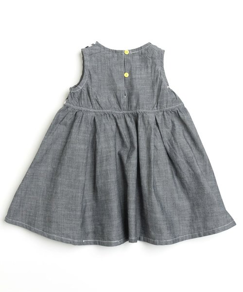 F.O.KIDS（エフオーキッズ）の「前後切り替えワンピース（ワンピース・キッズ・チェック/ストライプ/オレンジ・80/100/95/90/110/130/120/140）」の11枚目の写真