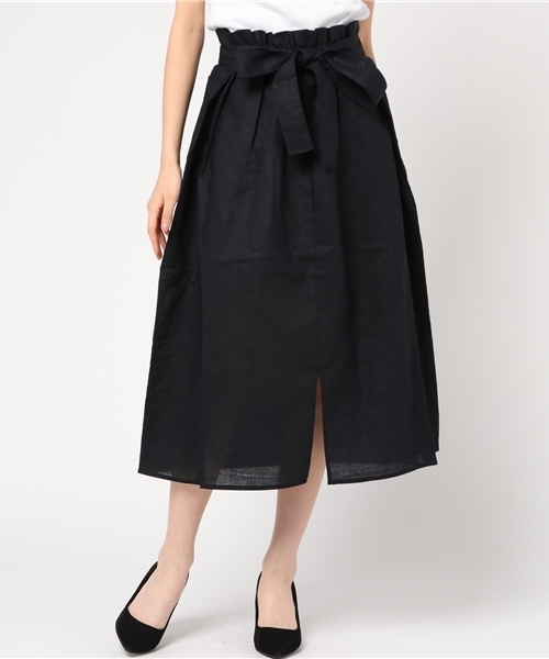 ikka（イッカ）の「ラッピングギャザースカート（スカート・レディース・レッド/ネイビー/オリーブ・MEDIUM/LARGE）」の3枚目の写真