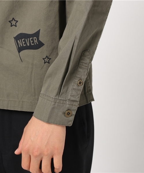 VENCEEXCHANGE(ヴァンスエクスチェンジ)の「刺繍ミリタリーシャツ(シャツ/ブラウス・メンズ・ダークグリーン・LARGE/MEDIUM)」の5枚目の写真