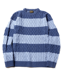 CALEE | Border knit sweater(ニット/セーター)