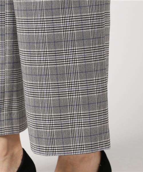 un dix cors(アンディコール)の「NEWツータックチェックワイドパンツ(その他パンツ・レディース・ブラック/ブラウン・38/36)」の10枚目の写真