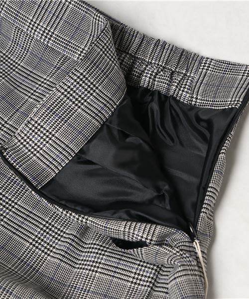 un dix cors(アンディコール)の「NEWツータックチェックワイドパンツ(その他パンツ・レディース・ブラック/ブラウン・38/36)」の8枚目の写真