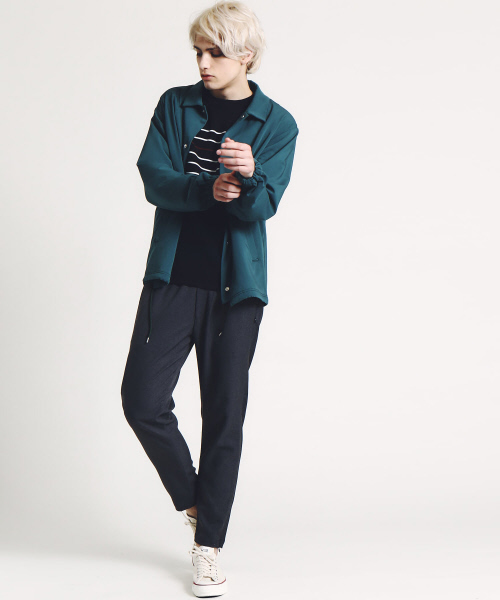 ABAHOUSE（アバハウス）の「パネルボーダー クルーネックプルオーバー（ニット/セーター・メンズ・ワイン/オフホワイト/ブラック・44/46/48）」の11枚目の写真