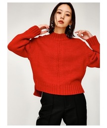 MOUSSY | SIDE SLIT BOTTOLE NECK KNIT(ニット/セーター)