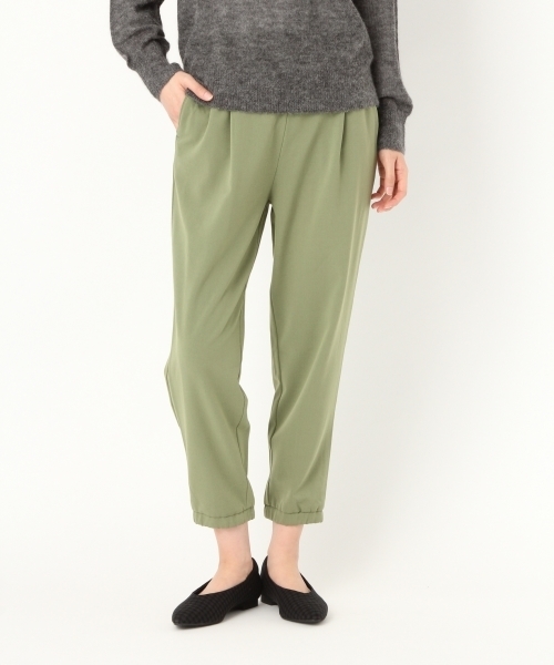 niko and...（ニコアンド）の「オリジナルTRPUテーパー裾ゴムパンツ（その他パンツ・レディース・チャコール/カーキ/ピンク/ブラック・4/2/3）」の4枚目の写真