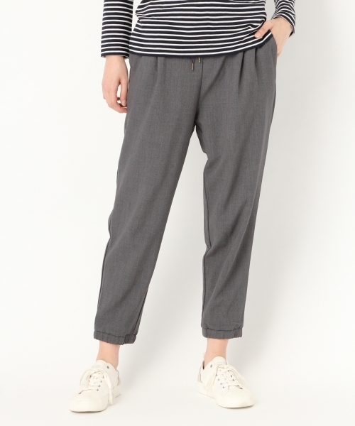 niko and...（ニコアンド）の「オリジナルTRPUテーパー裾ゴムパンツ（その他パンツ・レディース・チャコール/カーキ/ピンク/ブラック・4/2/3）」の3枚目の写真