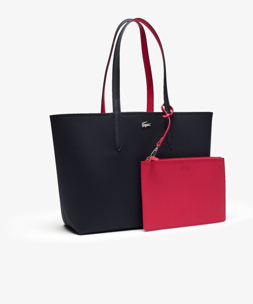 LACOSTE(ラコステ)の「ANNA 2WAY リバーシブル トートバッグ / クラッチバッグ付き(トートバッグ・レディース・レッド/ネイビー/ブラック/ホワイト/グリーン/ダークネイビー/オレンジ/イエロー/インディゴブルー/アクア/コーラル/イエロー×グリーン/ブラック×ピンク/ライラック/ライトブルー/ライトイエロー/ベージュ/ライトベージュ/グレー/ワイン/クリーム/ブルー/ライトグレー/サンドベージュ/ピンクベージュ/ピンク/アイボリー/ブルー系その他/タン/ブラック×ホワイト/モカ/サックスブルー・FREE)」の21枚目の写真