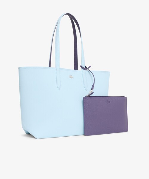 LACOSTE(ラコステ)の「ANNA 2WAY リバーシブル トートバッグ / クラッチバッグ付き(トートバッグ・レディース・レッド/ネイビー/ブラック/ホワイト/グリーン/ダークネイビー/オレンジ/イエロー/インディゴブルー/アクア/コーラル/イエロー×グリーン/ブラック×ピンク/ライラック/ライトブルー/ライトイエロー/ベージュ/ライトベージュ/グレー/ワイン/クリーム/ブルー/ライトグレー/サンドベージュ/ピンクベージュ/ピンク/アイボリー/ブルー系その他/タン/ブラック×ホワイト/モカ/サックスブルー・FREE)」の18枚目の写真