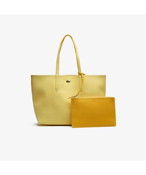 LACOSTE（ラコステ）の「ANNA 2WAY リバーシブル トートバッグ（トートバッグ・レディース・レッド/ネイビー/ブラック/ホワイト/グリーン/ダークネイビー/オレンジ/イエロー/インディゴブルー/アクア/コーラル/イエロー×グリーン/ブラック×ピンク/ライラック/ライトブルー/ライトイエロー/ベージュ/ライトベージュ/グレー/ワイン/クリーム/ブルー/ライトグレー/サンドベージュ/ピンクベージュ/ピンク/アイボリー・FREE）」の19枚目の写真