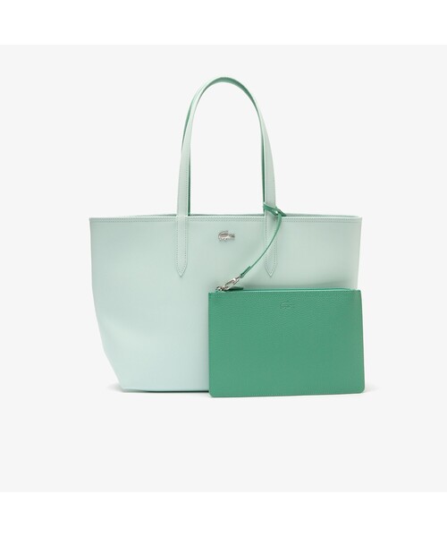 LACOSTE（ラコステ）の「ANNA 2WAY リバーシブル トートバッグ（トートバッグ・レディース・レッド/ネイビー/ブラック/ホワイト/グリーン/ダークネイビー/オレンジ/イエロー/インディゴブルー/アクア/コーラル/イエロー×グリーン/ブラック×ピンク/ライラック/ライトブルー/ライトイエロー/ベージュ/ライトベージュ/グレー/ワイン/クリーム/ブルー/ライトグレー/サンドベージュ/ピンクベージュ/ピンク/アイボリー・FREE）」の12枚目の写真