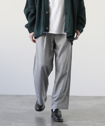 ASTRONOMY | TRストレッチ タックルーズ ワイドテーパード スラックスパンツ 2021 SPRING セットアップ可(スラックス)