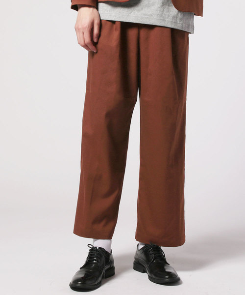 ASTRONOMY(アストロノミー)の「エクストラワイド ディープタックTRワイドパンツ(スラックス・メンズ・ネイビー/チャコール/ストライプ/グレー/ブラック/カーキ/チェック/ベージュ/テラコッタ/ワイン/ベージュ系その他/ブラウン/グリーン系その他/ブラック系その他/ベージュ系その他2/ブラック系その他2/ブラウン系その他2/ブルー系その他/ブラウン系その他/ベージュ系その他4/グレー系その他/ベージュ系その他3/ベージュ系その他5/ブラック系その他3/ベージュ系その他6/オフホワイト/グリーン系その他2/ブルー系その他2/ブラック系その他5/レッド系その他/ブラウン系その他3/グレー系その他2/ブラック系その他4/アッシュグレー/ブルー系その他3/オレンジ/ホワイト系その他/ブラック系その他6/ホワイト系その他2/グリーン系/ブルー系/ダークグレー・L/S/M/XL)」の21枚目の写真