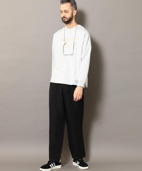 BEAUTY&YOUTH UNITED ARROWS(ビューティーアンドユースユナイテッドアローズ)の「BY カルゼリネン 1P ワイド トラウザーズパンツ ◆(その他パンツ・メンズ・ナチュラル/ブラック・SMALL/MEDIUM/LARGE/X-LARGE)」の10枚目の写真