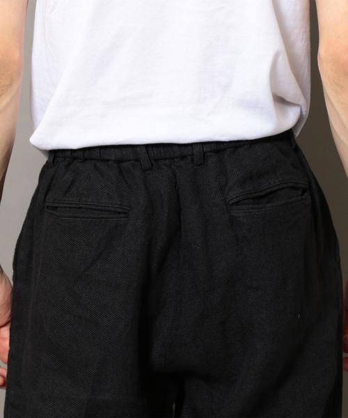 BEAUTY&YOUTH UNITED ARROWS(ビューティーアンドユースユナイテッドアローズ)の「BY カルゼリネン 1P ワイド トラウザーズパンツ ◆(その他パンツ・メンズ・ナチュラル/ブラック・SMALL/MEDIUM/LARGE/X-LARGE)」の12枚目の写真