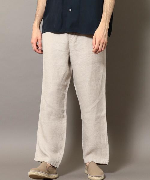 BEAUTY&YOUTH UNITED ARROWS(ビューティーアンドユースユナイテッドアローズ)の「BY カルゼリネン 1P ワイド トラウザーズパンツ ◆(その他パンツ・メンズ・ナチュラル/ブラック・SMALL/MEDIUM/LARGE/X-LARGE)」の7枚目の写真