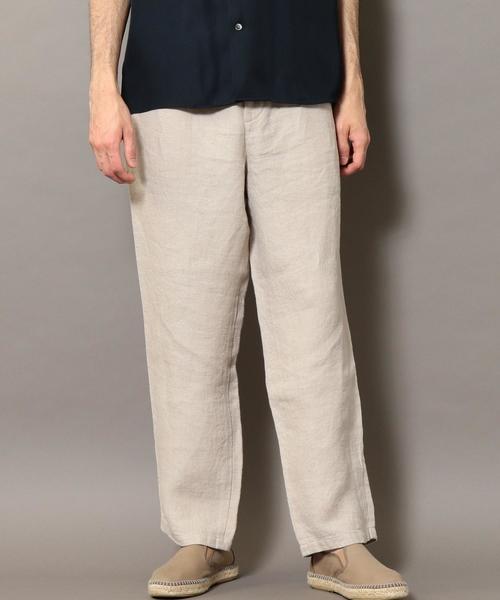BEAUTY&YOUTH UNITED ARROWS(ビューティーアンドユースユナイテッドアローズ)の「BY カルゼリネン 1P ワイド トラウザーズパンツ ◆(その他パンツ・メンズ・ナチュラル/ブラック・SMALL/MEDIUM/LARGE/X-LARGE)」の8枚目の写真