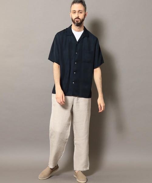 BEAUTY&YOUTH UNITED ARROWS(ビューティーアンドユースユナイテッドアローズ)の「BY カルゼリネン 1P ワイド トラウザーズパンツ ◆(その他パンツ・メンズ・ナチュラル/ブラック・SMALL/MEDIUM/LARGE/X-LARGE)」の3枚目の写真