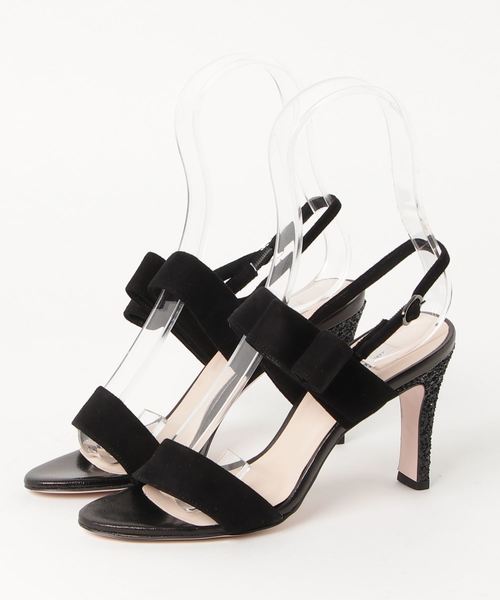 SEVEN TWELVE THIRTY（セヴントゥエルヴサーティー）の「バックストラップリボンサンダル（サンダル・レディース・ブラック系その他/ピンク/ベージュ系その他/ネイビー・22cm/23cm/22.5cm/23.5cm/24.5cm/24cm）」の2枚目の写真