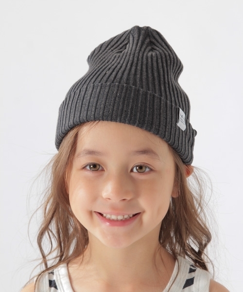 BAYFLOW（ベイフロー）の「BAYFLOW／[KIDS]フェードニットワッチ 18SS（ニットキャップ/ビーニー・キッズ・ネイビー/チャコール/オフホワイト/クリアブルー/ピンク・0）」の2枚目の写真