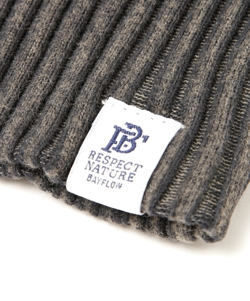 BAYFLOW（ベイフロー）の「BAYFLOW／[KIDS]フェードニットワッチ 18SS（ニットキャップ/ビーニー・キッズ・ネイビー/チャコール/オフホワイト/クリアブルー/ピンク・0）」の9枚目の写真