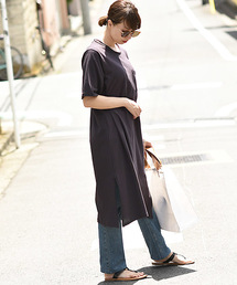 coca（coca） | 選べるカラバリ！胸ポケット付きカットソーワンピース(ワンピース)