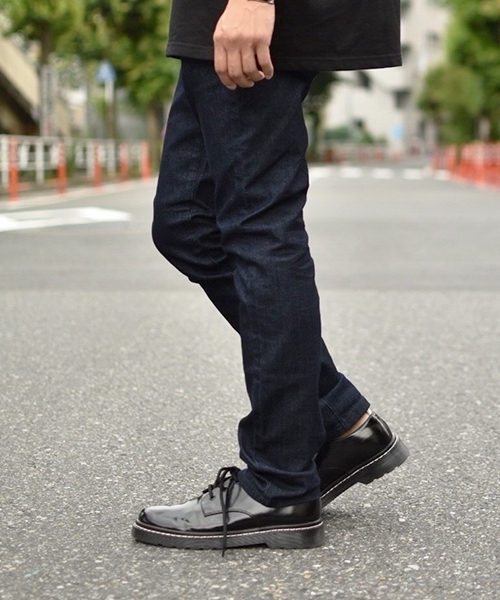 kutir（クティール）の「damage skinny / ダメージスキニーデニムパンツ（デニムパンツ・メンズ・ブラック/サックスブルー/インディゴブルー・SMALL/MEDIUM/LARGE）」の8枚目の写真