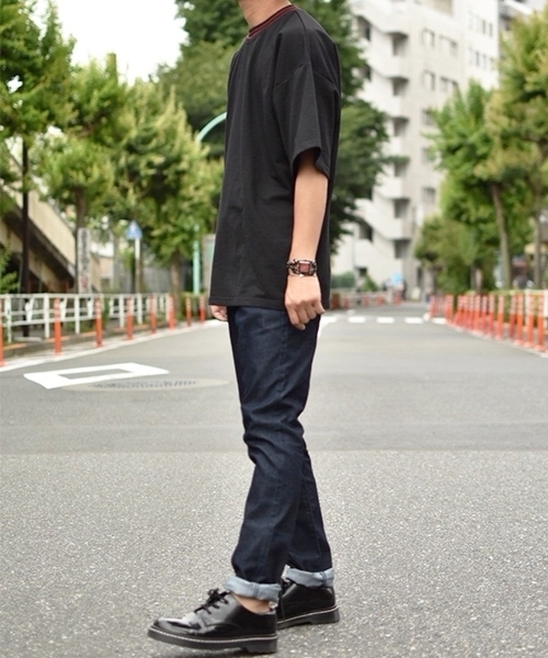 kutir（クティール）の「damage skinny / ダメージスキニーデニムパンツ（デニムパンツ・メンズ・ブラック/サックスブルー/インディゴブルー・SMALL/MEDIUM/LARGE）」の12枚目の写真