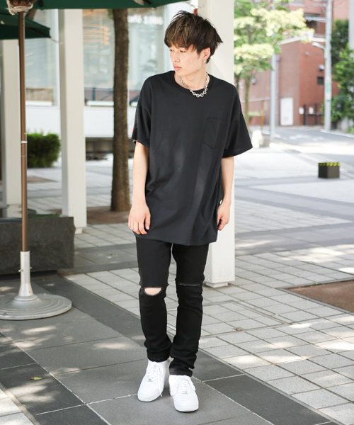 kutir（クティール）の「damage skinny / ダメージスキニーデニムパンツ（デニムパンツ・メンズ・ブラック/サックスブルー/インディゴブルー・SMALL/MEDIUM/LARGE）」の20枚目の写真