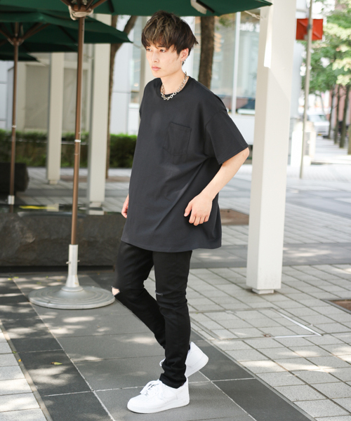 kutir（クティール）の「damage skinny / ダメージスキニーデニムパンツ（デニムパンツ・メンズ・ブラック/サックスブルー/インディゴブルー・SMALL/MEDIUM/LARGE）」の21枚目の写真