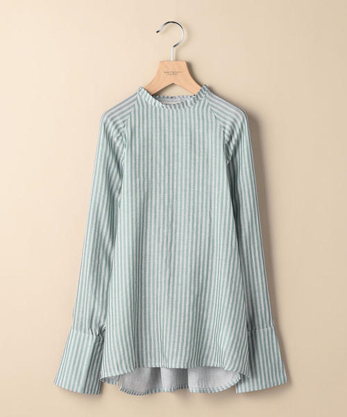 GHOSPELL（ゴスペル）の「＜GHOSPELL＞ストライププルオーバーブラウス o（シャツ/ブラウス・レディース・グレー・SMALL）」の11枚目の写真