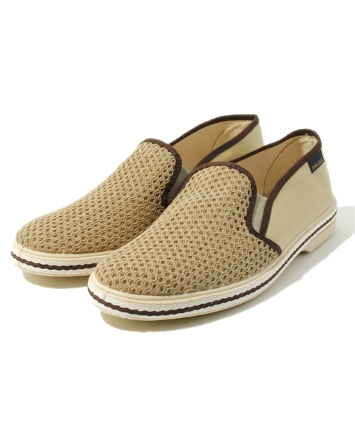 JOURNAL STANDARD(ジャーナルスタンダード)の「FRANCESCO / フランチェスコ: MESH/CANVAS SLIPON / スリッポンシューズ(スリッポン・メンズ・ブラウン/ネイビー/ベージュ/ホワイト/その他10・42/43/44)」の3枚目の写真