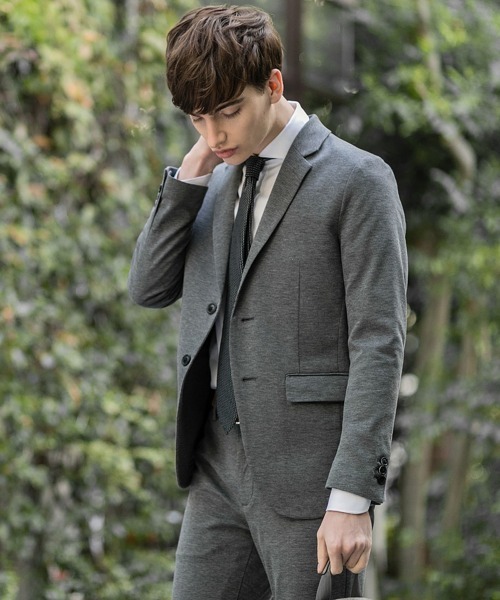 Buffalo Bobs(バッファローボブズ)の「NOMADO-SILKY(ノマド-シルキー)コンパクトシルキー 2B スーツ(スーツセット・メンズ・ネイビー/ダークグレー/グレー・1/S/3/L/2/M)」の14枚目の写真