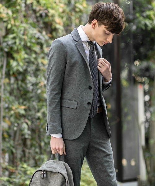 Buffalo Bobs(バッファローボブズ)の「NOMADO-SILKY(ノマド-シルキー)コンパクトシルキー 2B スーツ(スーツセット・メンズ・ネイビー/ダークグレー/グレー・1/S/3/L/2/M)」の18枚目の写真